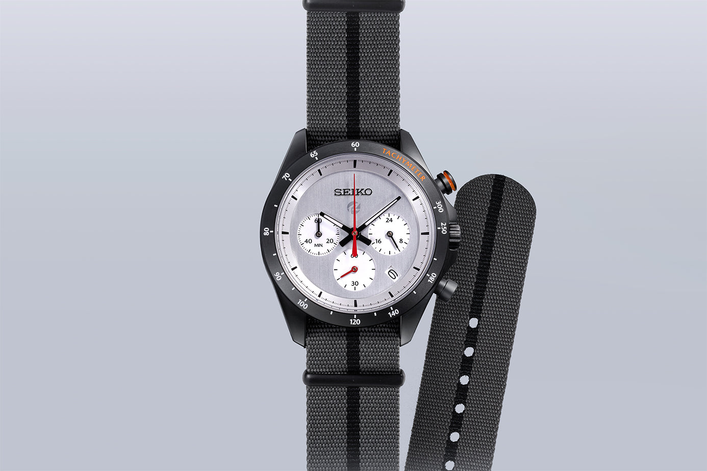Mazda Spirit Racing x Seiko Chronograph Watch Silver Face BF9679Y1 Limited Edition Japanese Wristwatch