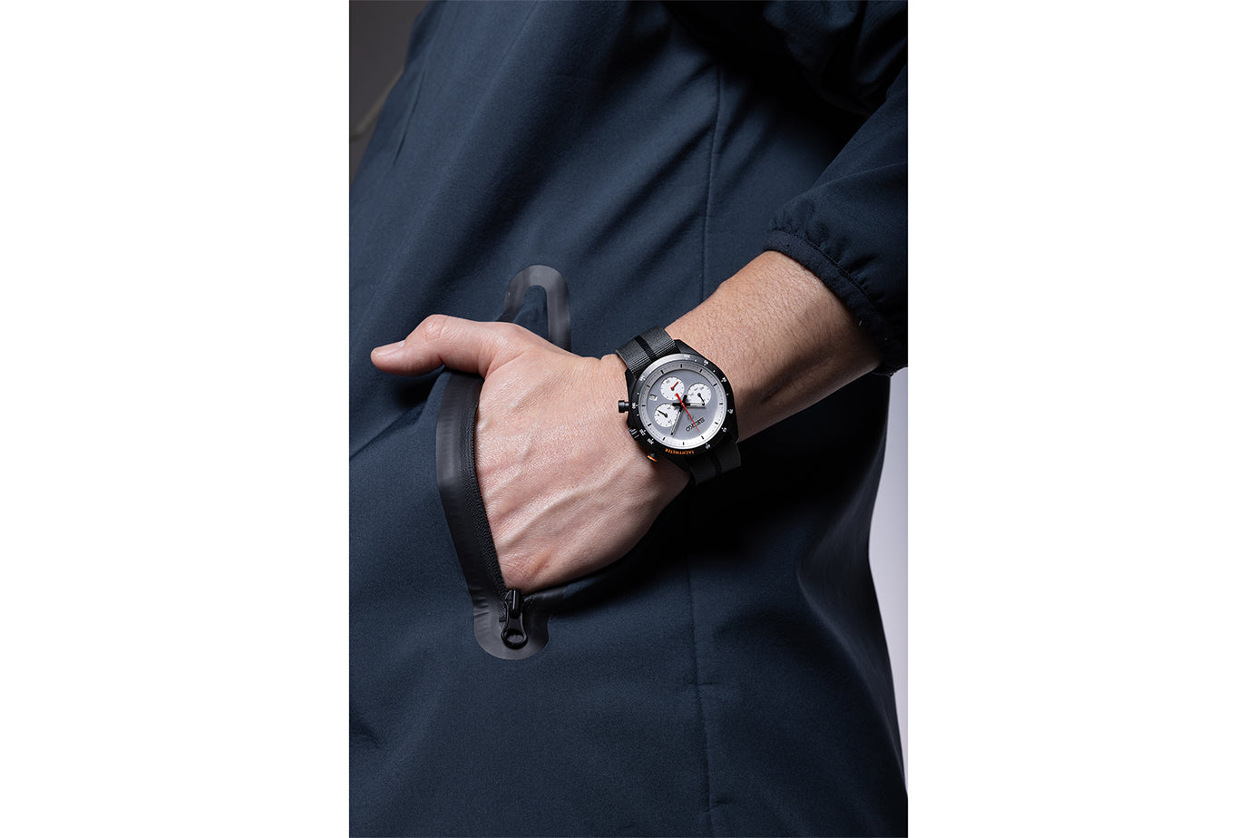 Mazda Spirit Racing x Seiko Chronograph Watch Silver Face BF9679Y1 Limited Edition Japanese Wristwatch