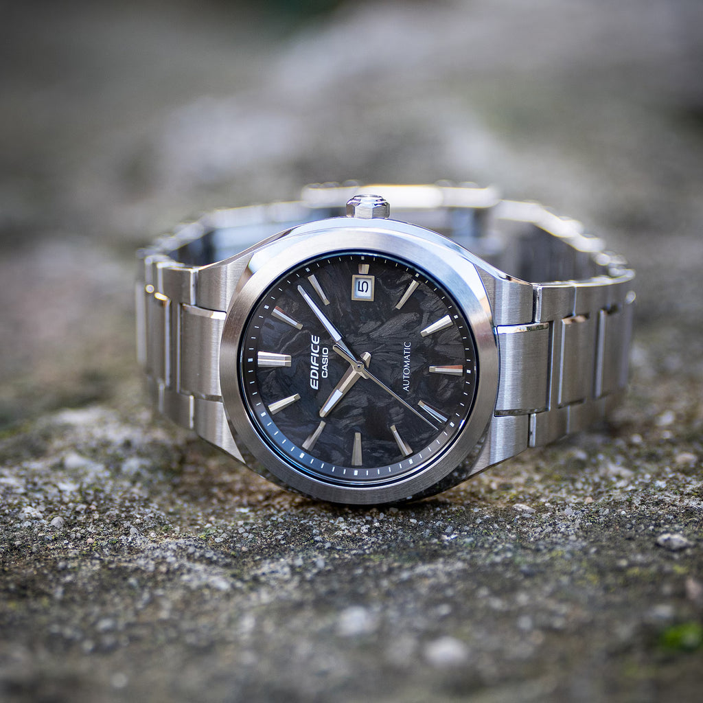 Casio EDIFICE EFK-200CD-1A Automatic Forged Carbon Dial Japanese Men's Wristwatch - The Japanese Factory