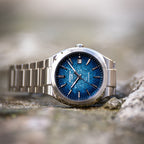 Casio EDIFICE EFK-200D-2A Automatic Blue Gradient Dial Japanese Men's Watch - The Japanese Factory