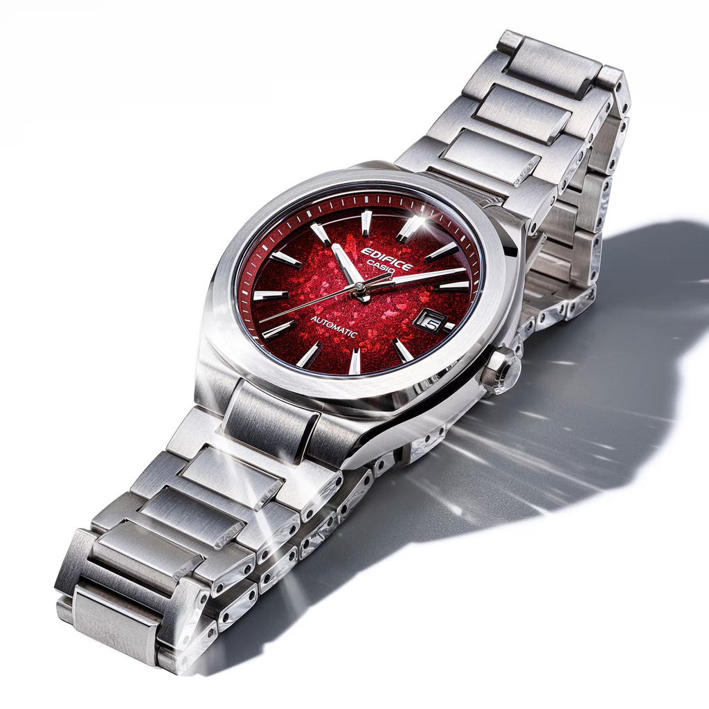 Casio EDIFICE EFK-200D-4A Automatic Red Gradient Dial Japanese Men's Wristwatch - The Japanese Factory