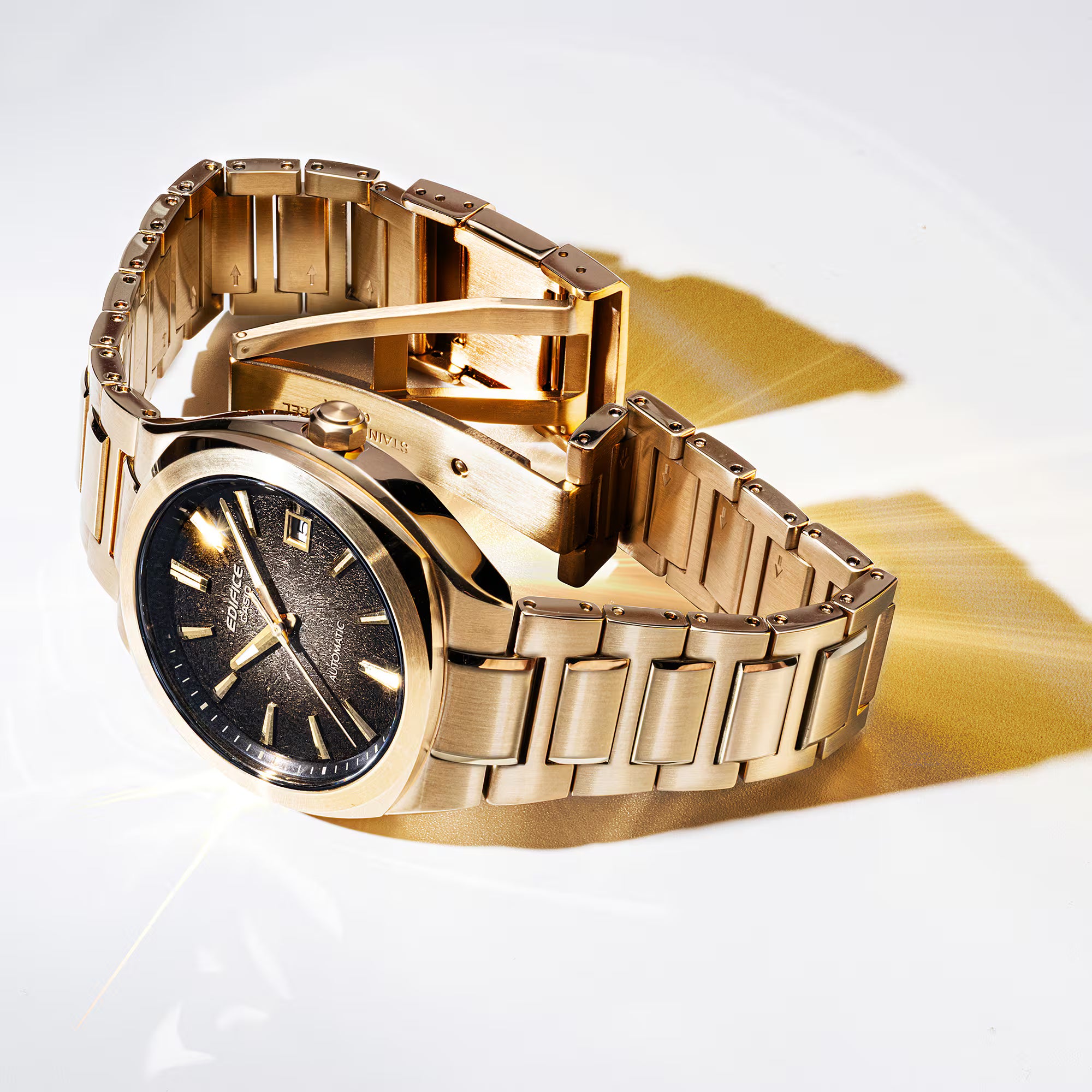 Casio EDIFICE EFK-200DG-5A Automatic Gold Gradient Dial Japanese Men's Wristwatch - The Japanese Factory