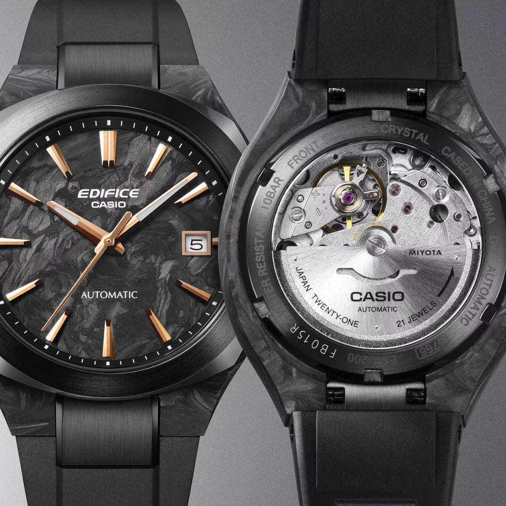 Casio EDIFICE EFK-200XPB-1A Automatic Forged Carbon Japanese Men's Wristwatch - The Japanese Factory