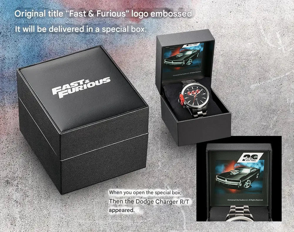 Fast and Furious Dodge Charger R/T Chronograph Limited Edition Watch - The Japanese Factory