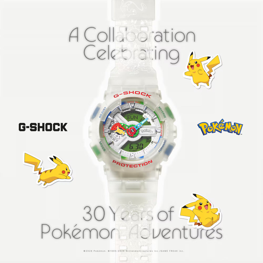Casio G-SHOCK x Pokémon 30th Anniversary GA-110PKM-7A Limited Edition Wristwatch - The Japanese Factory