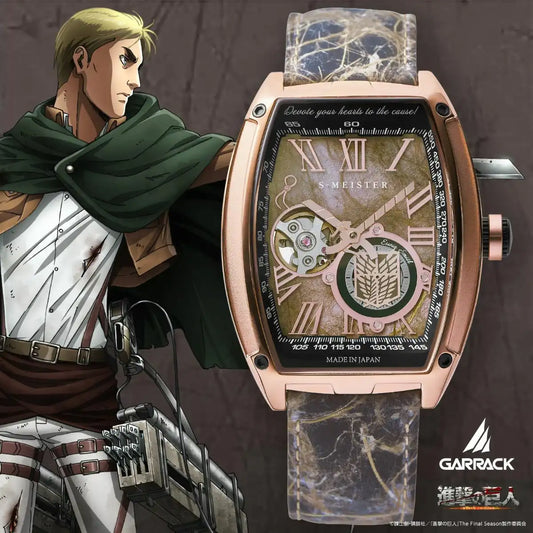 GARRACK Attack on Titan x S-MEISTER Erwin Smith SMS-47-SK-ES Limited Edition Anime Collaboration Watch - The Japanese Factory