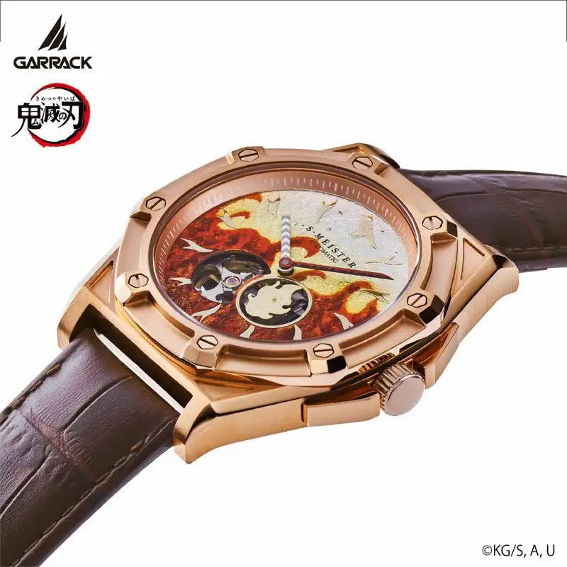 GARRACK Demon Slayer: Kimetsu no Yaiba x S-MEISTER Kyojuro Rengoku Model 2 SMS-43-KY-RK Anime Collaboration Watch - The Japanese Factory