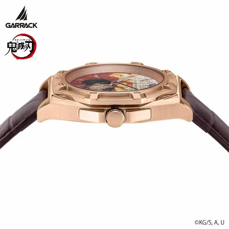 GARRACK Demon Slayer: Kimetsu no Yaiba x S-MEISTER Kyojuro Rengoku Model 2 SMS-43-KY-RK Anime Collaboration Watch - The Japanese Factory