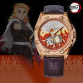 GARRACK Demon Slayer: Kimetsu no Yaiba x S-MEISTER Kyojuro Rengoku Model 2 SMS-43-KY-RK Anime Collaboration Watch - The Japanese Factory