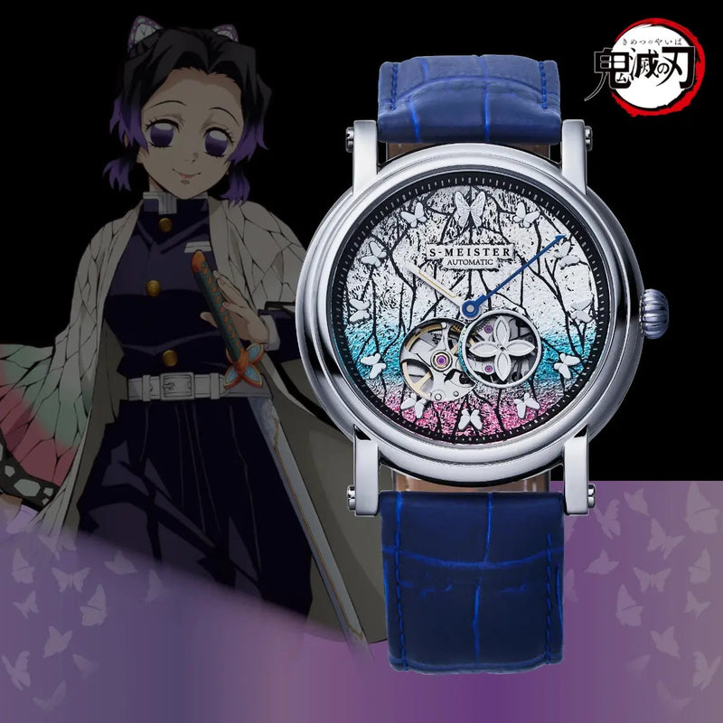 GARRACK Demon Slayer: Kimetsu no Yaiba x S-MEISTER Shinobu Kocho SMS-42-KY-KS Anime Collaboration Watch - The Japanese Factory