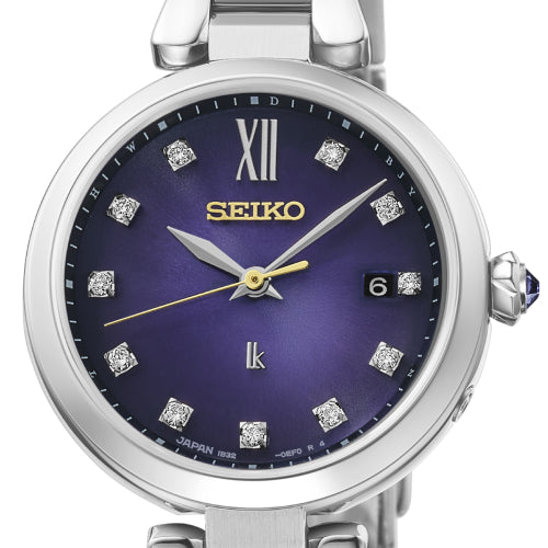 Seiko Lukia Grow HEE004J 145th Anniversary Edo Purple Lab Diamond Limited Edition Japanese Women's Wristwatch