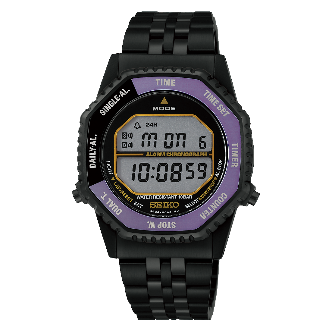 Seiko Selection S-Series Digital HFL001P 145th Anniversary Rotocall Edo Purple Limited Edition Japanese Wristwatch