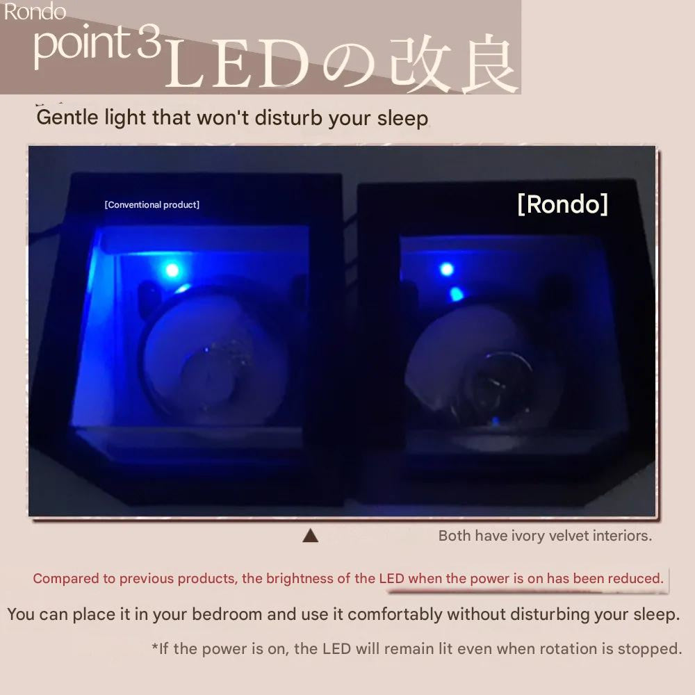 Handmade Wooden Single Watch Winder Made in Japan - The Japanese Factory