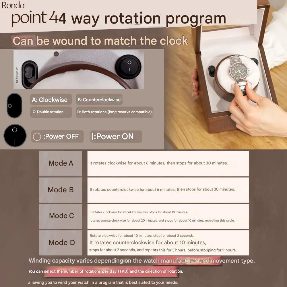 Handmade Wooden Single Watch Winder Made in Japan - The Japanese Factory