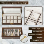 Handmade Wooden Watch Box for 10 Watches Made in Japan - The Japanese Factory