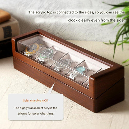 Handmade Wooden Watch Box for 5 Watches Made in Japan - The Japanese Factory