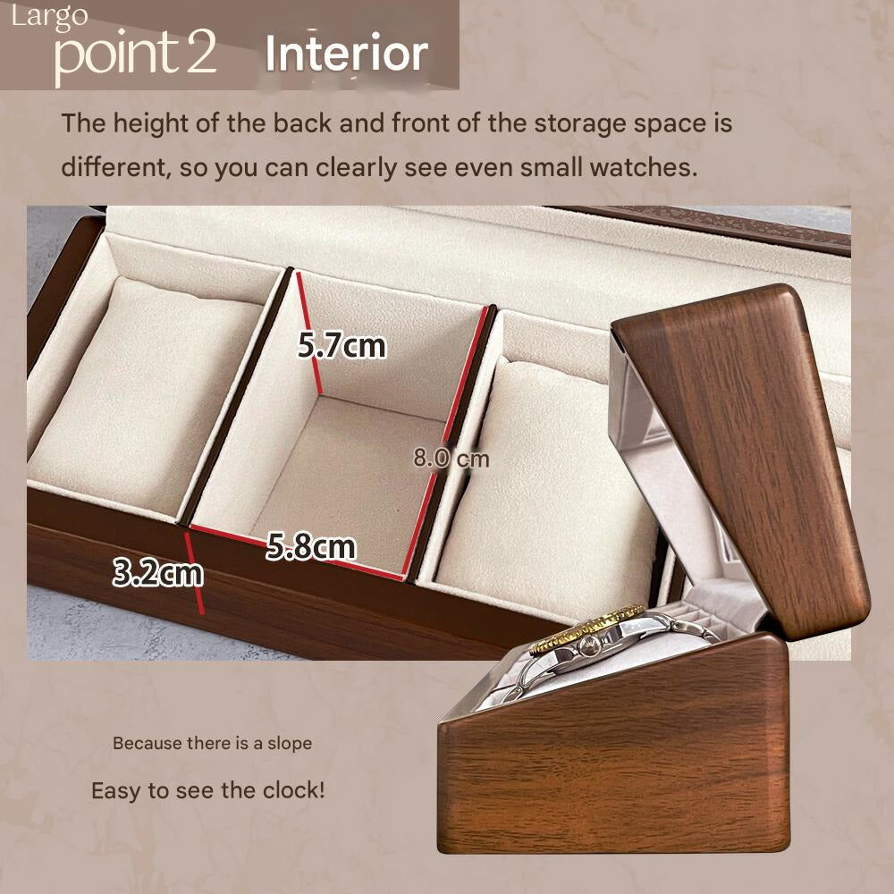 Handmade Wooden Watch Box for 5 Watches Made in Japan - The Japanese Factory