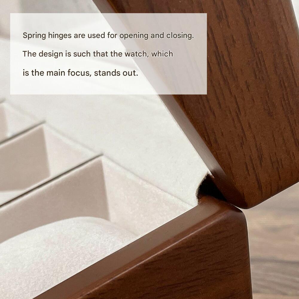 Handmade Wooden Watch Box for 5 Watches Made in Japan - The Japanese Factory