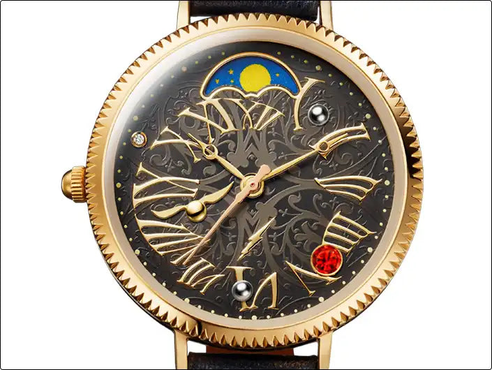Harry Potter Official <Time of Hogwarts> Moon Phase Wristwatch Limited Edition - The Japanese Factory