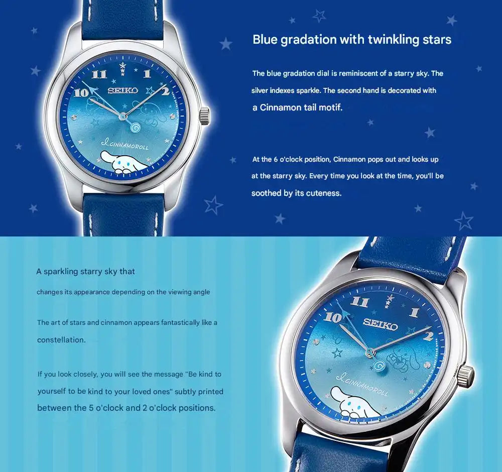 I.Cinnamoroll x Seiko Collaboration Watch Limited Edition Made in Japan - The Japanese Factory