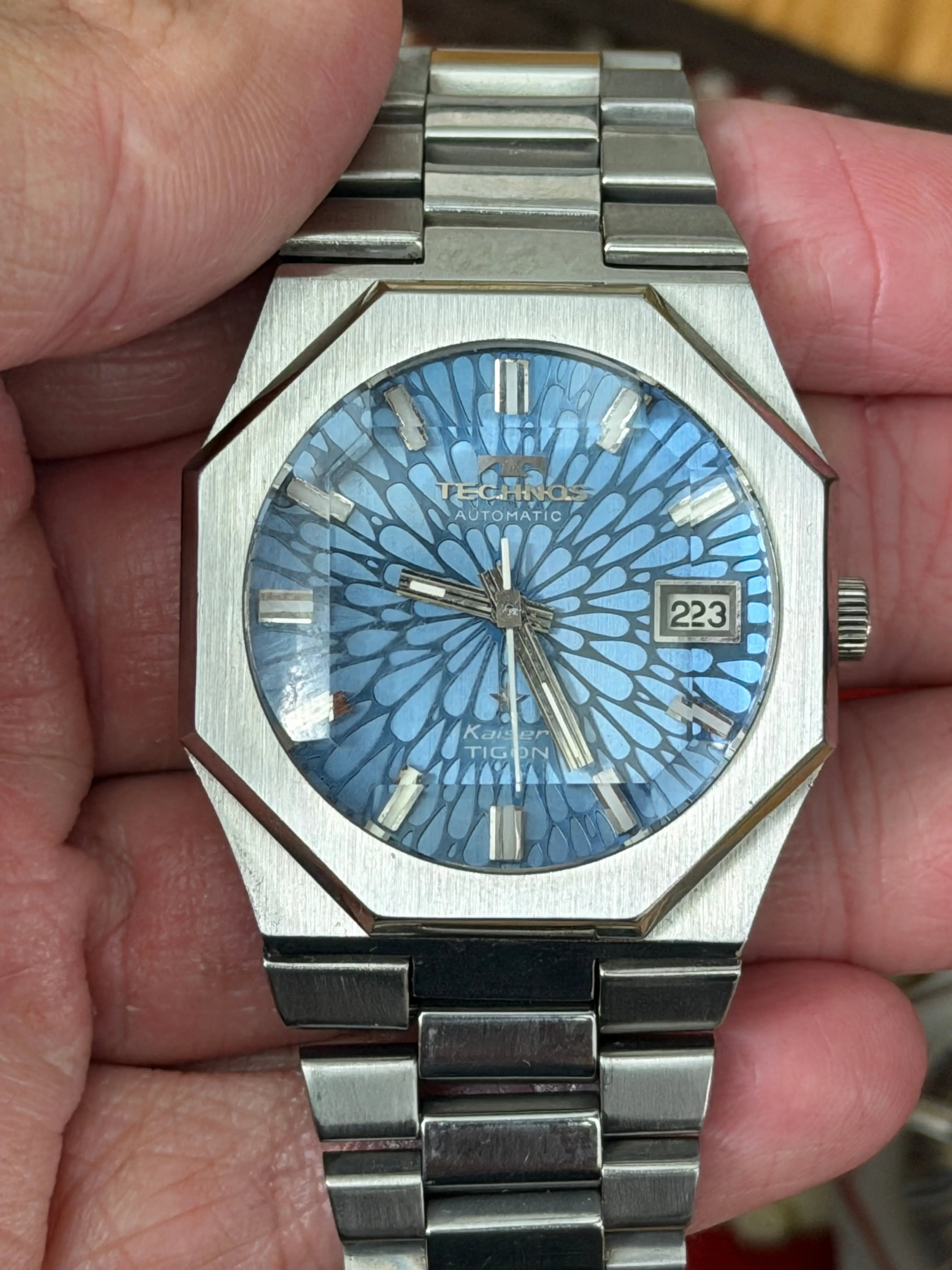 Technos Kaiser Tigon Blue Dial - The Japanese Factory