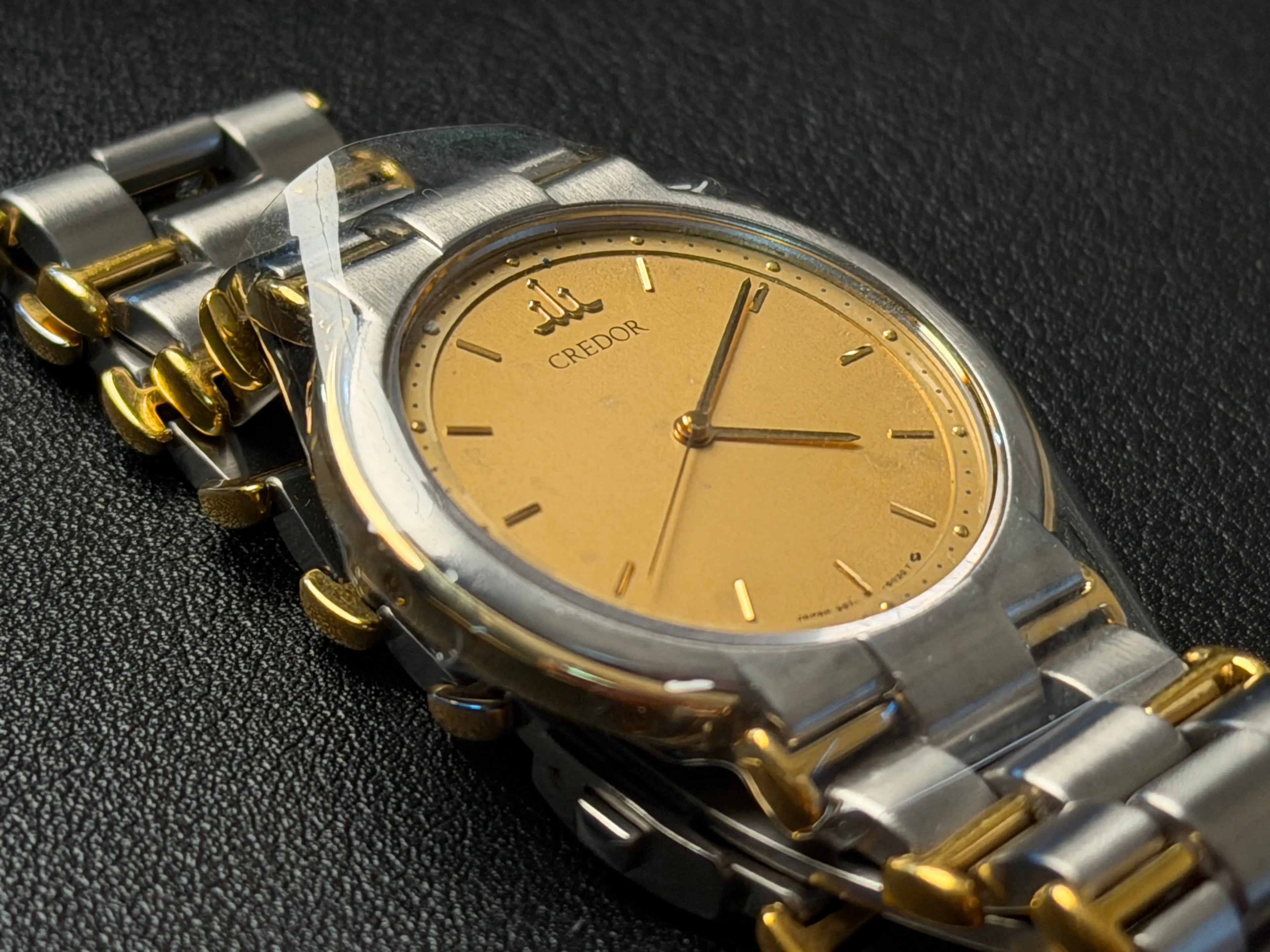 Seiko Credor 9571-7000 Two-Tone Quartz Vintage Japanese Men's Wristwatch - The Japanese Factory