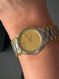 Seiko Credor 9571-7000 Two-Tone Quartz Vintage Japanese Men's Wristwatch - The Japanese Factory