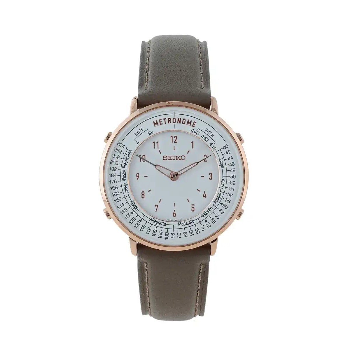 [Limited Edition] Seiko Metronome Watch SMW002APG Elegant Series White x Gray - The Japanese Factory