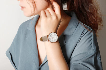 [Limited Edition] Seiko Metronome Watch SMW002APG Elegant Series White x Gray - The Japanese Factory