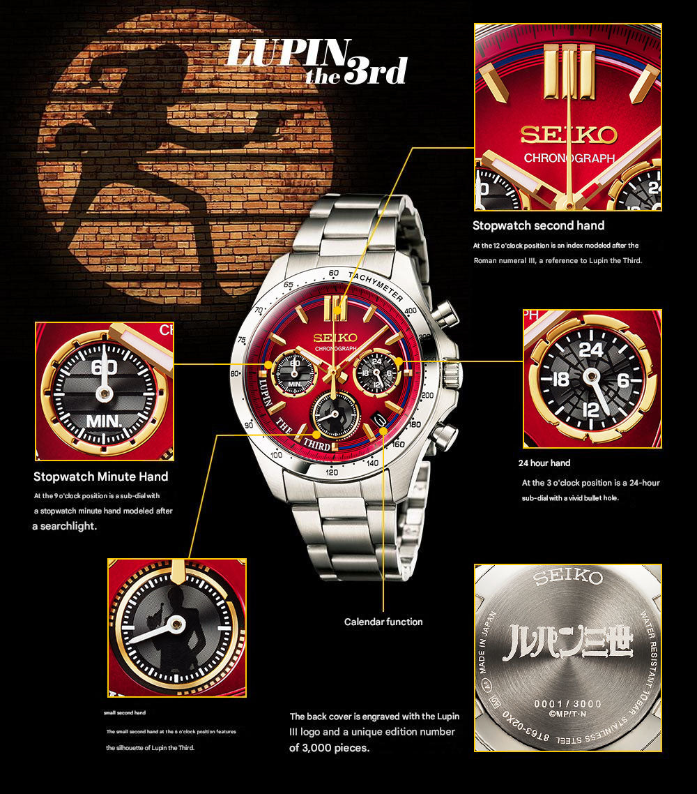 Lupin the Third x Seiko Official Watch Limited Edition - The Japanese Factory