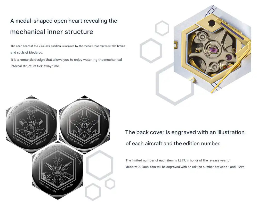 Medarot 2 Medabots 25th Anniversary Anime Mechanical Watch Limited Edition - The Japanese Factory