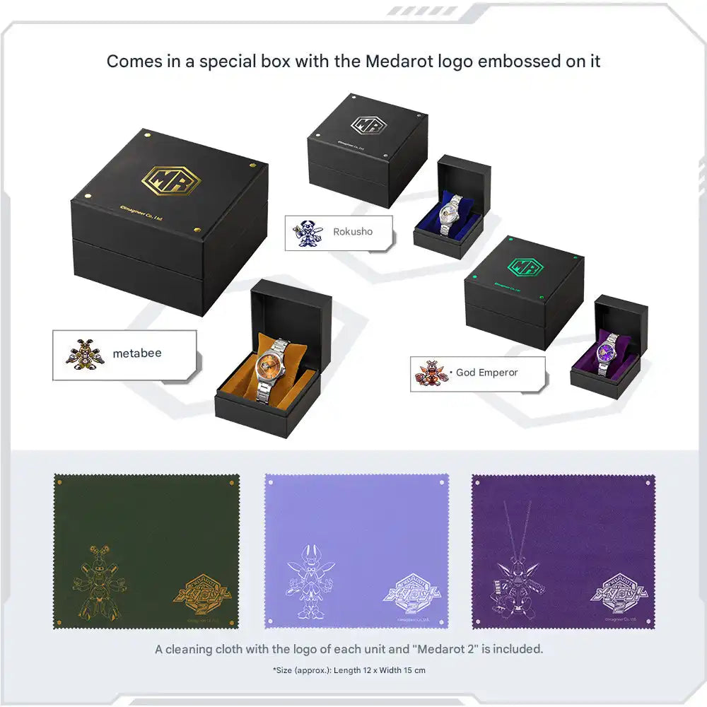 Medarot 2 Medabots 25th Anniversary Anime Mechanical Watch Limited Edition - The Japanese Factory
