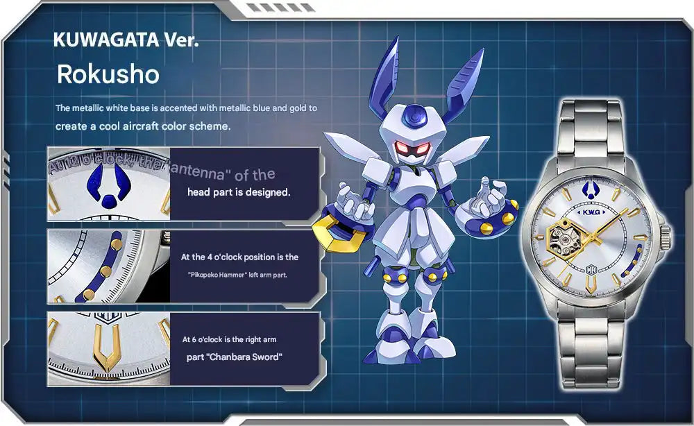 Medarot 2 Medabots 25th Anniversary Anime Mechanical Watch Limited Edition - The Japanese Factory