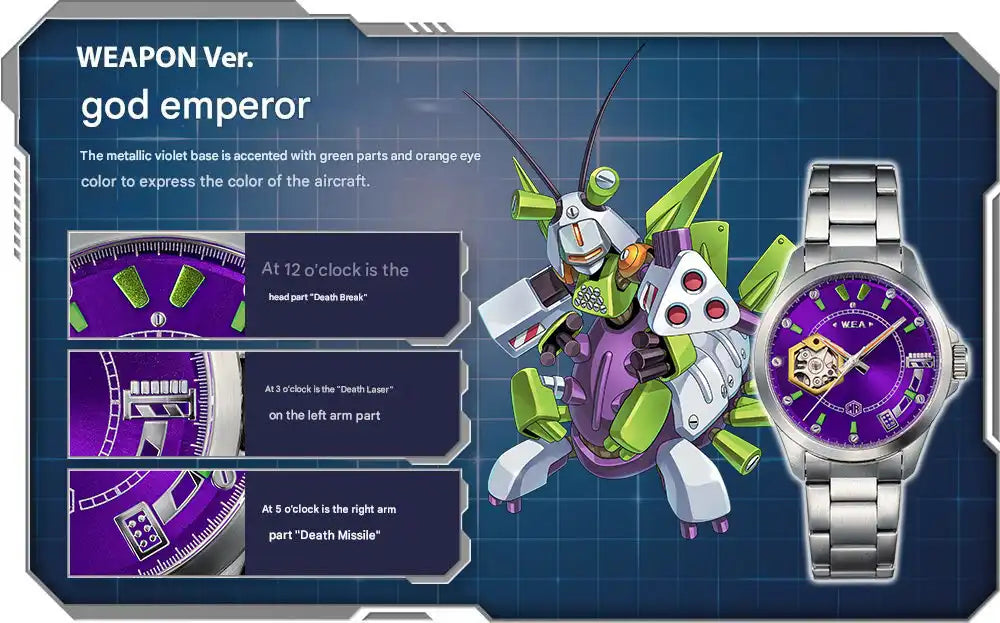 Medarot 2 Medabots 25th Anniversary Anime Mechanical Watch Limited Edition - The Japanese Factory