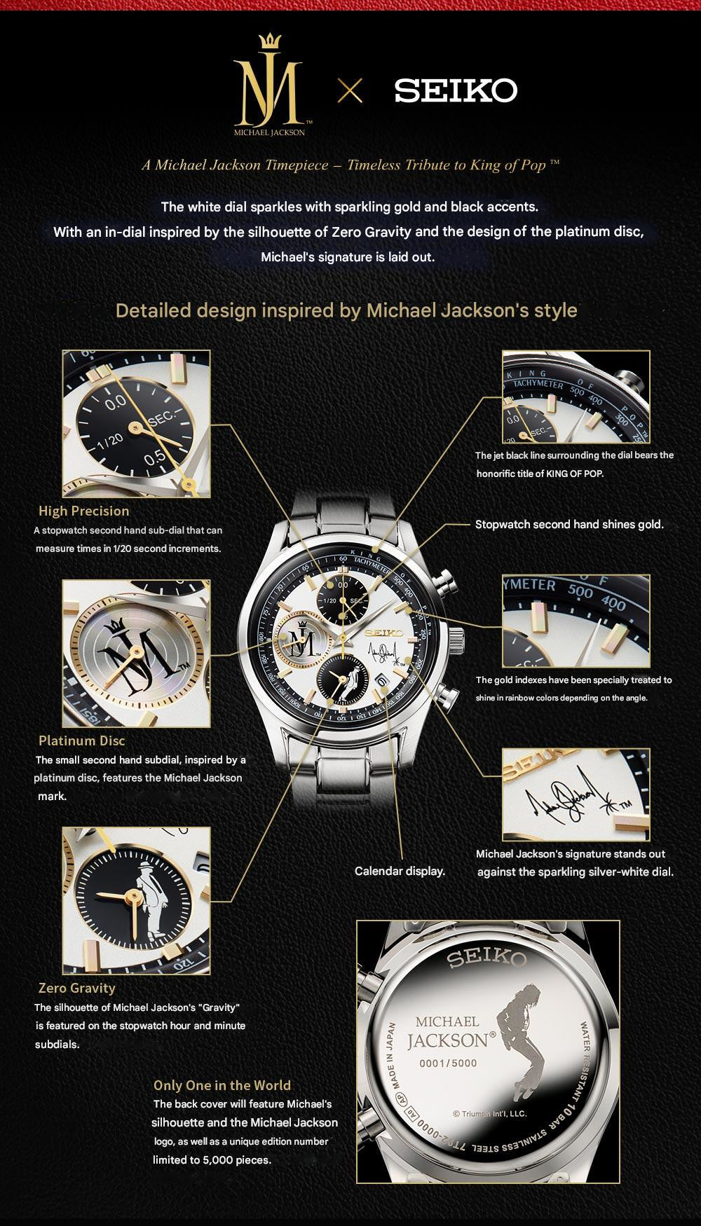 Michael Jackson x Seiko Watch Limited Edition - The Japanese Factory