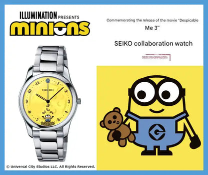 Minions Despicable Me 3 x Seiko Anime Collaboration Wristwatch Limited Edition - The Japanese Factory
