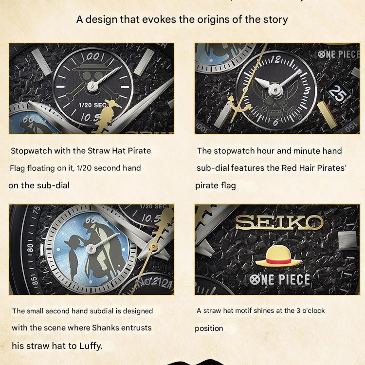 One Piece x Seiko TV Anime 25th Anniversary Men's Wristwatch MEMORIAL EDITION - The Japanese Factory