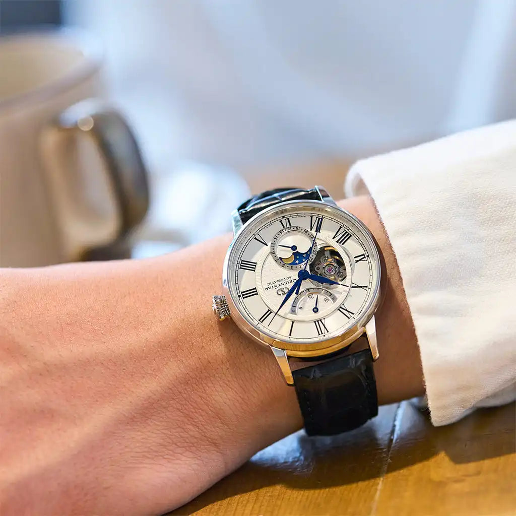 Orient Star Classic M45 F7 Mechanical Moon Phase RK-AY0101S Automatic Men's Wristwatch - The Japanese Factory