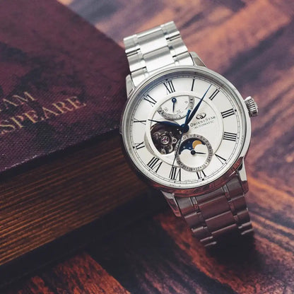Orient Star Classic M45 F7 Mechanical Moon Phase RK-AY0102S Automatic Men's Wristwatch - The Japanese Factory