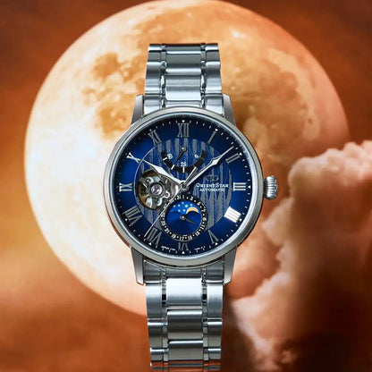 Orient Star Classic M45 F7 Mechanical Moon Phase RK-AY0103L Automatic Men's Wristwatch - The Japanese Factory