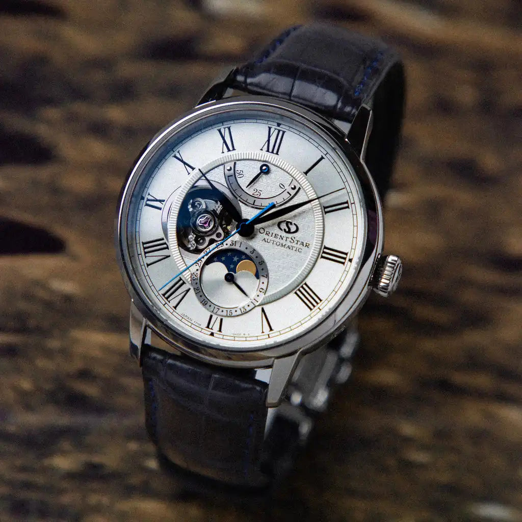 Orient Star Classic M45 F7 Mechanical Moon Phase RK-AY0112S Limited Edition Automatic Men's Wristwatch - The Japanese Factory