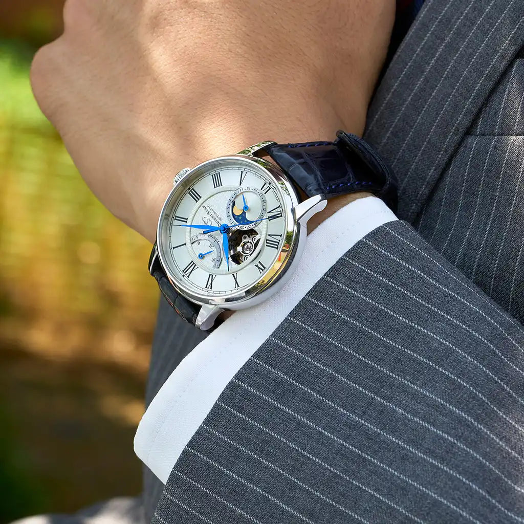 Orient Star Classic M45 F7 Mechanical Moon Phase RK-AY0112S Limited Edition Automatic Men's Wristwatch - The Japanese Factory