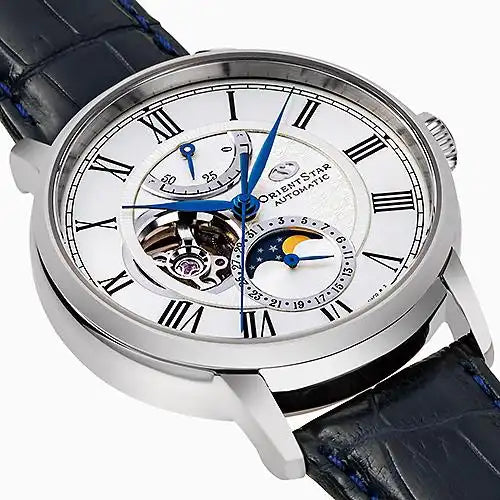 Orient Star Classic M45 F7 Mechanical Moon Phase RK-AY0112S Limited Edition Automatic Men's Wristwatch - The Japanese Factory