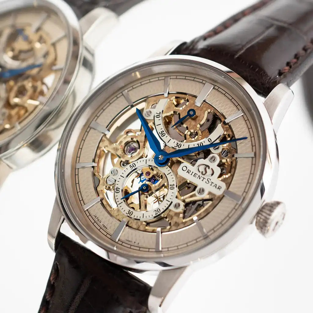 Orient Star Classic M45 F8 Skeleton Hand Winding RK-AZ0001S Automatic Men's Wristwatch - The Japanese Factory