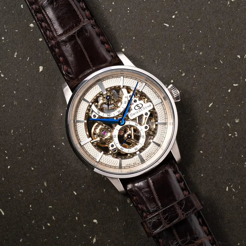 Orient Star Classic M45 F8 Skeleton Hand Winding RK-AZ0001S Automatic Men's Wristwatch - The Japanese Factory