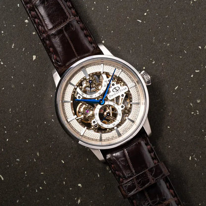 Orient Star Classic M45 F8 Skeleton Hand Winding RK-AZ0001S Automatic Men's Wristwatch - The Japanese Factory