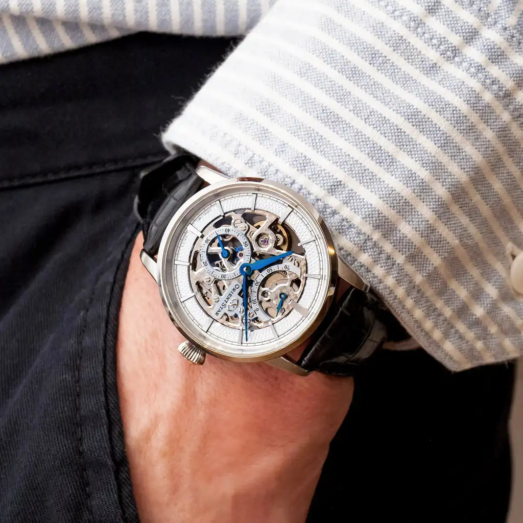 Orient Star Classic M45 F8 Skeleton Hand Winding RK-AZ0002S Automatic Men's Wristwatch - The Japanese Factory
