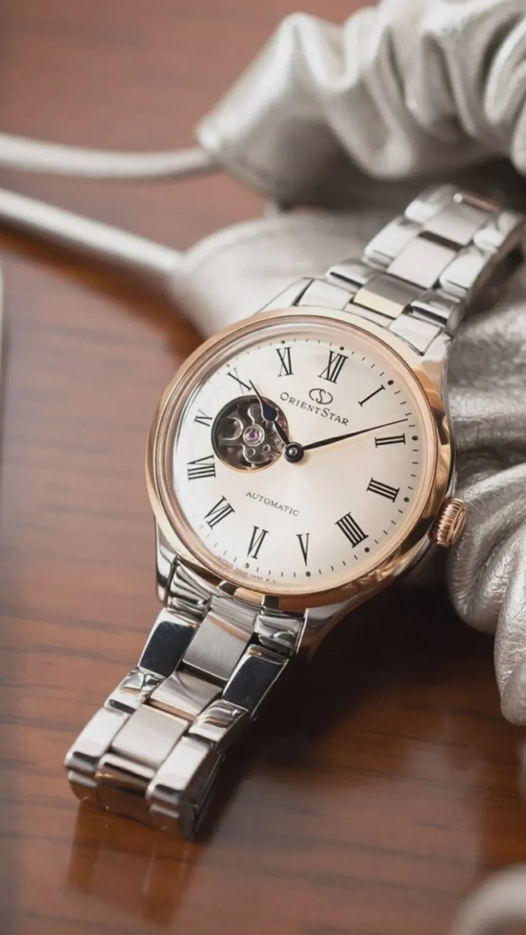Orient Star Classic Semi Skeleton RK-ND0001S Automatic Women's Wristwatch - The Japanese Factory