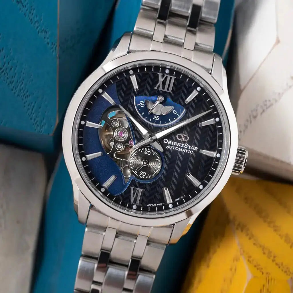 Orient Star Contemporary Layered Skeleton RK-AV0B03B Automatic Men's Wristwatch - The Japanese Factory