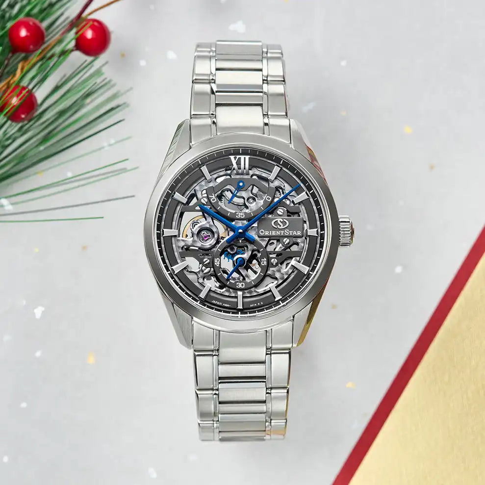 Orient Star Contemporary M34 F8 Skeleton RK-AZ0102N Hand Winding Mechanical Men's Wristwatch - The Japanese Factory